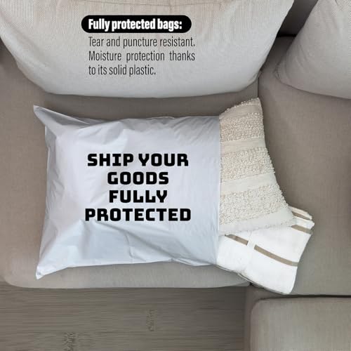 Poly Mailers 24x24 Inch - 100 Pack - Extra Large Poly Mailers for Clothing & Packages, Strong Adhesive Sealing Mailing Envelopes for Small Business, White - size: 24x24" 100 Pack (White)