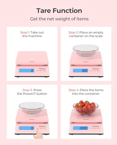 MUNBYN Shipping Scale, 66lb/0.1oz Accurate Digital Postal Scale Pink - color: Pink