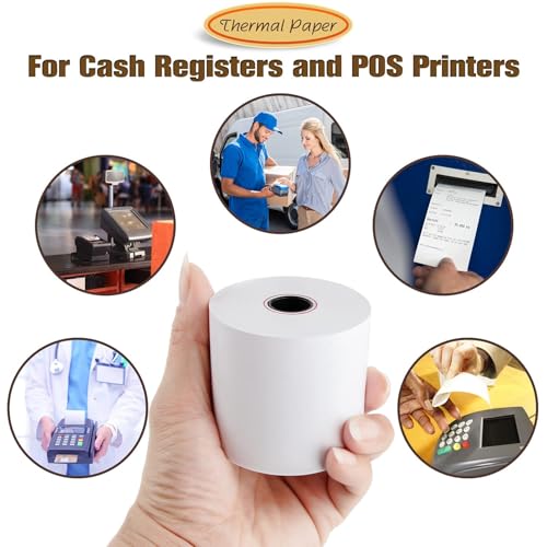 2 1/4" x 165' Credit Card Thermal Receipt Paper 10 Rolls - size: 2-1/4" x 165', style: 10 Rolls