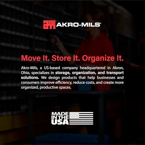 Akro-Mils 30240 AkroBins Plastic Storage Bins, 15"x8"x7", Yellow, 12-Pack - color: Yellow