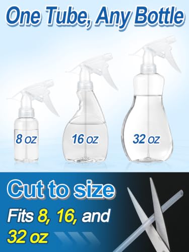 6Pcs 3 Modes Spray Bottle Nozzles Replacement Fit Standard 28/400 Neck - color: Clear