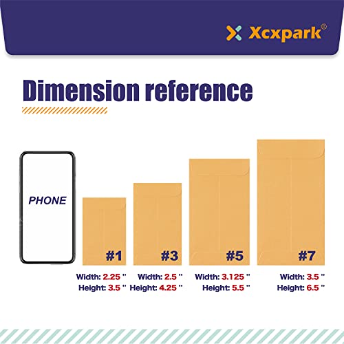 Xxcxpark 500 PCS #5 Coin Envelopes, 3.125 x 5.5 inches Brown Kraft Envelopes Classic Small Parts Envelopes with Self Adhesive Gummed Flap for Coins, Cash, Credit Cards, Seeds - color: Brown, size: 500 PCS #5 (3.125" x 5.5")