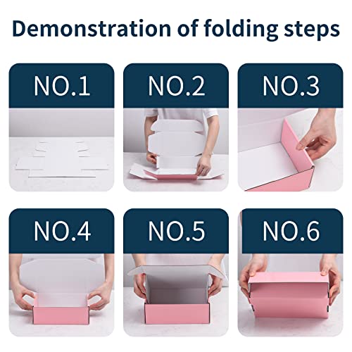 SNOGSWOG 28 Pack 9x6x3 inches Pink Shipping Boxes for Small Business, Small Corrugated Cardboard Gift Box for Mailing,Shipping,Storing,Christmas Gifts Wrapping - size: Pink 9x6x3 Inches
