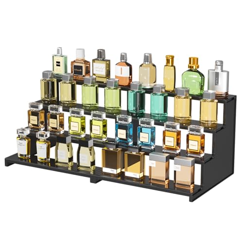 Lifewit 12" Perfume Organizer, Cologne Stand Tool-Free Assembly, 2 Pcs - color: Black, size: 12 Inch,2 Pcs