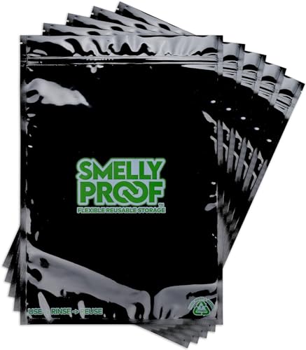 50pk 4-MIL Thick Heavy Duty, 2-Gallon Freezer Zipper Bags, Reusable Food Storage, US-Made, Non-Silicone, BPA Free, No PEVA, 50 x Smelly Proof Bags, NO SMELL Triple Zip BLACK 12" x 16"