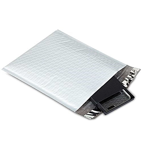 SALES4LESS #1 Poly Bubble Mailers 7.25X12 Inches Shipping Padded Envelopes Self Seal Waterproof Cushioned Mailer 10 Pack, #1 7.25x12 (PBMVR_7.25X12-10) - size: 7.25X12 Pack of 10