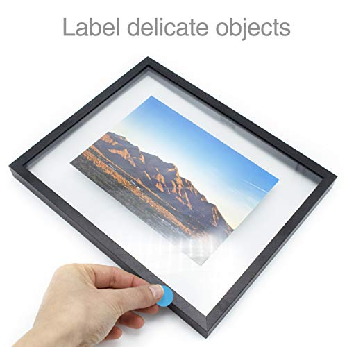 ChromaLabel Removable Light Blue Dot Stickers, 3/4 Inch, 1000/Roll - color: Light Blue, size: 3/4"
