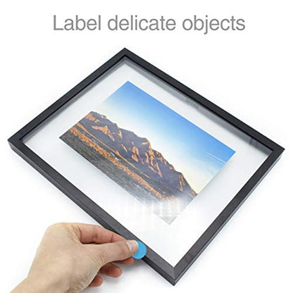 ChromaLabel Removable Light Blue Dot Stickers, 3/4 Inch, 1000/Roll - color: Light Blue, size: 3/4"