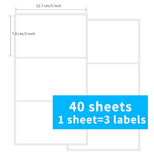 3 X 5 Inch Removable Labels for Storage Bins, 120 Pcs Labels for Storage Bins,Tear Resistant No Residue Storage Bin Label, Matte White Blank Box Stickers for School, Home, Business - size: 3×5 inch
