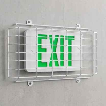 BESPORTBLE Exit Light Protective, Emergency Light Wall Wire Cages, Emergency Sign Protector Damage Wire Guard for Exit for Schools, Offices, and Public Spaces
