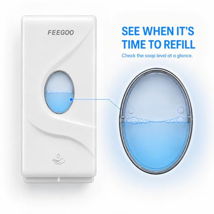 Automatic Soap Dispenser, 27 fl oz White Wall Mounted - color: Fg2002-white