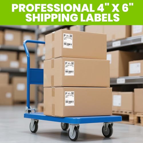 ADHES 4x6 Thermal Shipping Labels 4 Pack – 220 Labels Per Roll, 880 Total