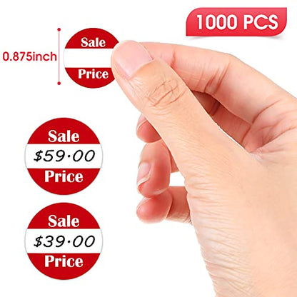 Tenare 1000 Pcs Sale Price Labels Yard Garage Sale Stickers 0.87 Inches - size: 0.87 inch
