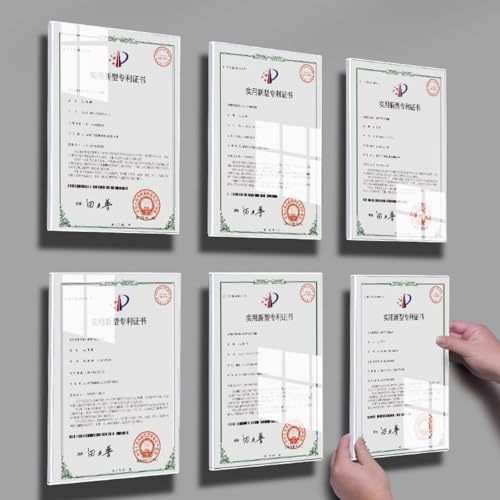 Wall Mount Acrylic Sign Holder (Vertical A5 148×210mm/5.83×8.27inches)