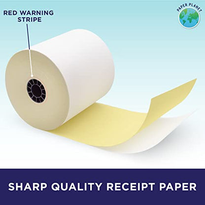 PaperPlanet 2-Ply Paper for Clover Kitchen Printer | 18 Rolls and 1 Ribbon - size: 18 Rolls & 1 Ribbon