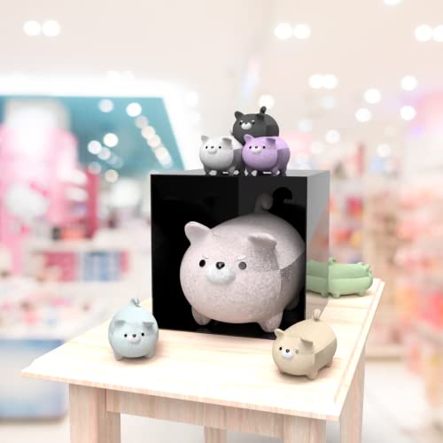 Marketing Holders 14" Acrylic Display Riser Box with One Open Side Versatile Black Square One Piece Retail Merchandise Storage Bin or Product Platform No Assembly - size: 14"w x 14"d x 14"h Black