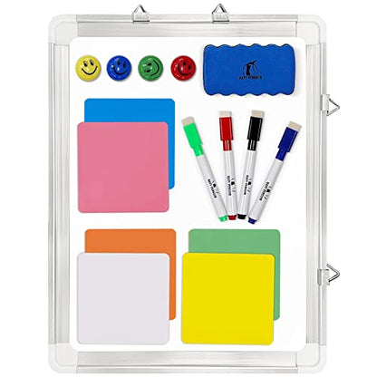 Whiteboard Set, 15x12 in White Board Dry Erase for Wall with Magnetic Notes - size: 15x12"