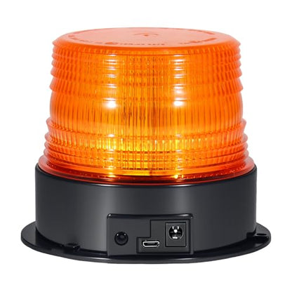 AnTom Magnetic Wireless Strobe Light Amber Warning Beacon Light for Trucks - color: Amber