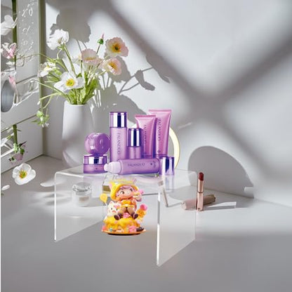 Jusalpha 2-PC Large Clear 5mm Acrylic Riser Stand for Retail,10.5''x7''x7''