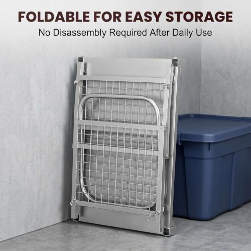 Platform Truck Cart with Cage 3500 LBS, Heavy Duty Utility Cart with Mesh Fence, 5-in-1 Foldable Shopping Cart & Laundry Cart with Wheels for Warehouse Pantry
