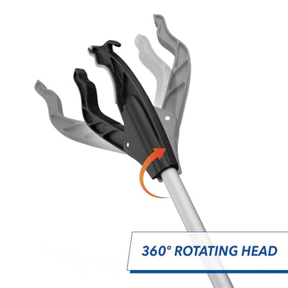 Unger Grabber Reacher Lightweight Multi-Purpose Tool with Trigger Grip, 360 Degree Rotating Head, and Magnetic Tip, 32", Assorted - style: Grabber