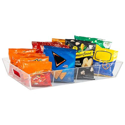 Mind Reader Snack Tray, Countertop Organizer, Snack Tray, Pantry, Breakroom, Kitchen, Clear - color: Clear