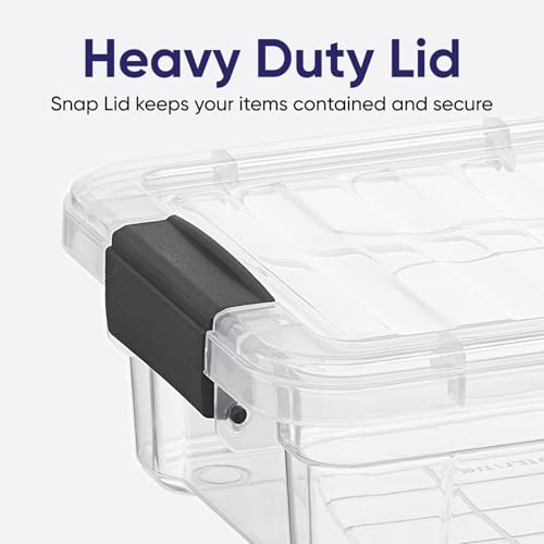 Superio Small Storage Container Organizing Bin with Removable Tray Plastic Tools, Sewing, Crafts Box, 2.25 Qt. - size: Mini 2.25 Qt. Flat