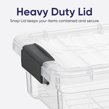 Superio Small Storage Container Organizing Bin with Removable Tray Plastic Tools, Sewing, Crafts Box, 2.25 Qt. - size: Mini 2.25 Qt. Flat