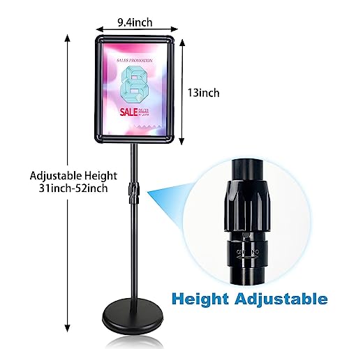3 Pack Sign Holder Stand, 8.5x11 Sign Stand for Display, Black - color: Black, size: 8.5*11 - 3 Pack