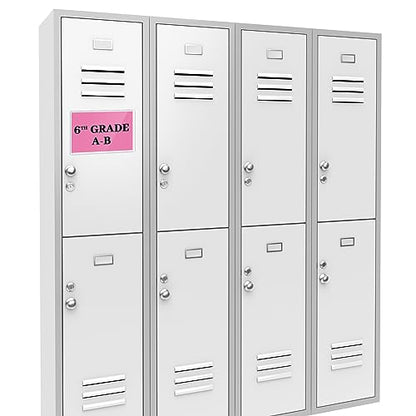 Ctosree Magnetic Label Holder Pallet Rack Sign, 6.3 x 4.3 Inches, 50 Pcs - size: 6.3 x 4.3 Inches