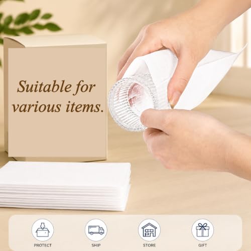 Tebery 200PCS Cushion Foam Pouches Foam Wrap Pouches, 4 x 6 Inch Packing Pouches Packing Cushioning Supplies Protect Mug, Cup, Glasses, China, and Dishes