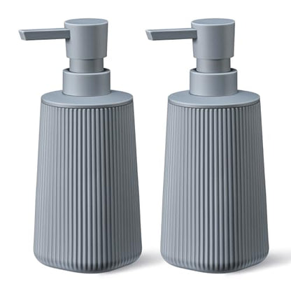Gray 2 Pack Hand Soap Dispensers Set - color: Gray Set of 2