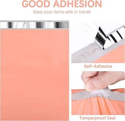 Metronic Poly Mailers 10x13 1200PC Shipping Bags Bulk for Small Business - color: Peach Pink, size: 10x13 1200PC