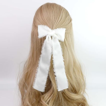 Silk Satin Ribbon 1-1/2 in x 30 Yards White&Ivory&Champagne Pink - color: White& Ivory& Champagne Pink