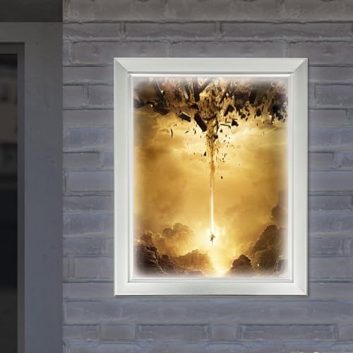16'' x 20'' LED Poster Frame, Backlit Light Box Sign 18W with Aluminum Frame, Front Open Advertising Light Box for Menu Poster Art Display, Silver - color: Silver, size: 16" x 20"