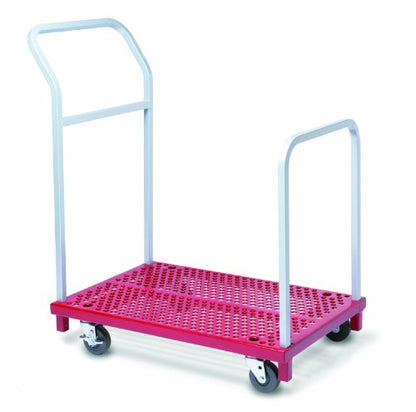 Raymond 3942 Steel Mini Heavy Duty Platform Truck with Removable Retaining Handle, 850 lbs Capacity, 36" Length x 24" Width Platform