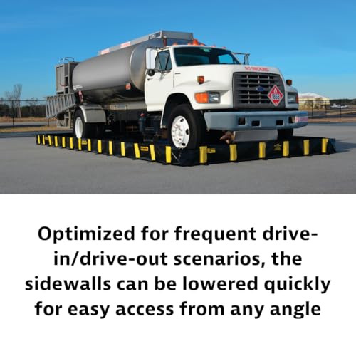Justrite Rigid-Lock QuickBerm®, 8' x 8' x 12" - size: 8' x 8'