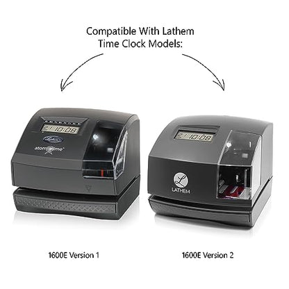 Lathem TruAlign Weekly Time Cards for 1600E Time Clock, 100 Pack (E16-100) - size: Size: Pack of 100 weekly time cards