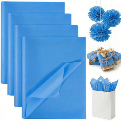 Koogel 330 Sheets Blue Tissue Paper, 14 X 10 inches - color: Blue