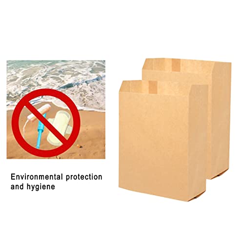Small Paper Bags, Feminine Hygiene Bags, 100 Sanitary Disposal Bags, Feminine Disposal Bags, Used for Sanitary Napkins, Cotton Slivers, Desserts