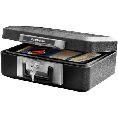 SentrySafe Fireproof Safe Box with Key Lock, Chest Safe with Carrying Handle to Secure Money, Jewelry, Documents, 0.25 Cubic Feet, 6.3 x 15.3 x 12.1 Inches, 1160 - size: 0.25 cu. ft., style: Fire resistant box
