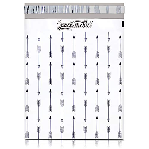 10X13 (100 Pack) Arrows Pattern Poly Mailer Envelope Plastic