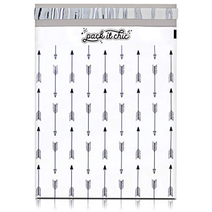 10X13 (100 Pack) Arrows Pattern Poly Mailer Envelope Plastic
