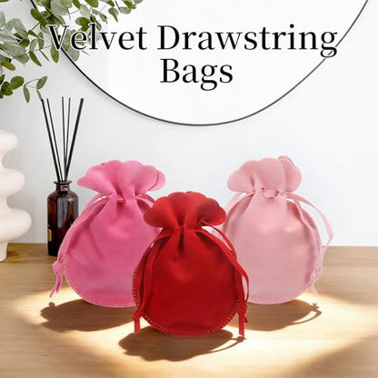 uxcell 20pcs Small Velvet Drawstring Pouch,2.8"x3.5" Jewelry Bag,Light Blue - color: Light Blue, size: 2.8" x 3.5"