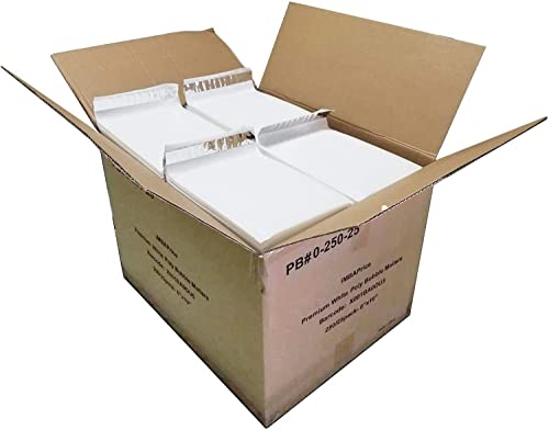 iMBAPrice - 250#0 (6" x 10") Pure White Color SELF Seal Poly Bubble MAILERS Padded Shipping ENVELOPES (Total 250 Bags) - color: White Poly Bubble, size: 6"x10" Poly (250 Envelopes) Value Pack