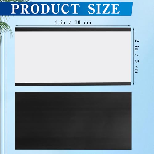 60 Pcs Magnetic Label Holders 4 X 2 in - color: 60pcs