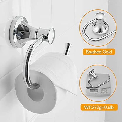 BESy Toilet Paper Holder Wall Mount Bathroom Tissue Holder Polished Chrome - color: Polished Chrome