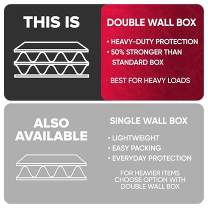 1 Cu Ft Ready To Ship Carton with Black Crinkle Paper Filler 12x12x12" - color: Black, size: Double Wall Box