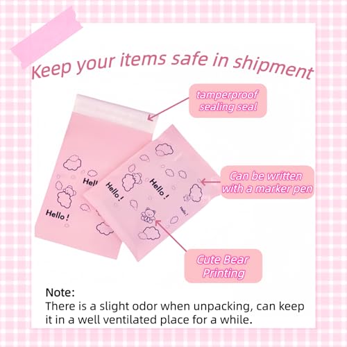 PABCK Poly Mailers Self Adhesive Shipping Envelope 50Pcs 6.69x9.84+1.97inch - size: 6.69x9.84+1.97 inch