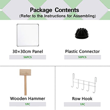 C&AHOME 16 Cube Storage Organizer Cube Shelves Units Storage Cubes, White - color: Transparent White